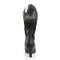 DIVINE-1050 - Black Faux Leather Satin Lace
