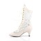 DIVINE-1050 - Ivory Faux Leather Satin Lace