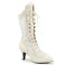 DIVINE-1050 - Ivory Faux Leather Satin Lace