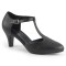 Divine-415 - Black Faux Leather  