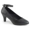 Divine-431 - Black Faux Leather  