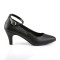 Divine-431 - Black Faux Leather  