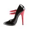 Domina-442 - Black-Red Patent