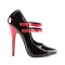 Domina-442 - Black-Red Patent