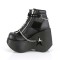 Dynamite-101 - Black Vegan Leather Suede  