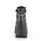 Dynamite-101 - Black Vegan Leather Suede  