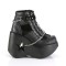 Dynamite-101 - Black Vegan Leather Suede  