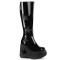 Dynamite-218 - Black Pat Multi Glitter