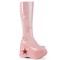 Dynamite-218 - Pink Patent Multi Gliter