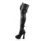 ELECTRA-3028 - Black Stretch Pu Black Matte