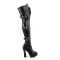 ELECTRA-3028 - Black Stretch Pu Black Matte