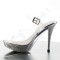 Fabulicious ELEGANT-408 - Clear Silver Chrome