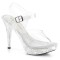 Elegant-408ABRS - Clear Patent with Rhinestones