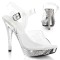 Fabulicious ELEGANT-408 - Clear Silver Chrome