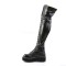 EMILY-375 - Black  Vegan Leather