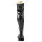EMILY-375 - Black  Vegan Leather