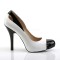 Eve-07 - White Black Patent