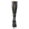 Eve-208 - Black Stretch Faux Leather  
