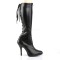Eve-208 - Black Stretch Faux Leather  