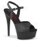 Excite-609 - Black Faux Leather Matte