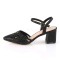 Faye-06 - Black Shimmering Fabric  