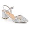 Faye-06 - Silver Shimmering Fabric  