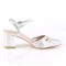 Faye-06 - Silver Shimmering Fabric  