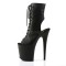 Flamingo-1016 - Black Faux Leather  