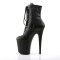 FLAMINGO-1020 - Black Faux Leather Black Matte