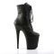 FLAMINGO-1020 - Black Faux Leather Black Matte