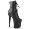 FLAMINGO-1020 - Black Faux Leather Black Matte