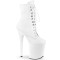 Flamingo-1020 - White Faux Leather Matte