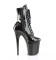 Flamingo-1020BLG - Black Patent Blue Glitter