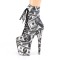 Flamingo-1020DP - White Black Fabric  
