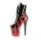 Flamingo-1020FLM - Black Pat Red Metallic Pu