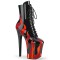 Flamingo-1020FLM - Black Pat Red Metallic Pu