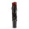 Flamingo-1020OMB - Red Burgundy Glittered Pat Black  