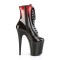 Flamingo-1020OMB - Red Burgundy Glittered Pat Black  