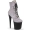 Flamingo-1020RS - Silver Rhinestones Black Matte