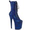 Flamingo-1040SPF - Blue Metallic Snake Print Fabric M