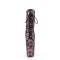 Flamingo-1040SPF - Pink Metallic Hologram Snake Print Fabric
