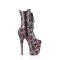 Flamingo-1040SPF - Pink Metallic Hologram Snake Print Fabric