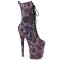Flamingo-1040SPF - Pink Metallic Hologram Snake Print Fabric