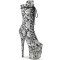 Flamingo-1050SP - Black White Snake Print  