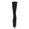 Flamingo-2051FS - Black Faux Suede  
