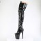 Flamingo-3020GP - Black Glitter Patent