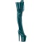 Flamingo-3020GP - Teal Glitter Patent