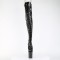 Flamingo-3021GP - Black Glitter Pat M