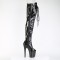 Flamingo-3021GP - Black Glitter Pat M