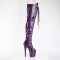 Flamingo-3021GP - Purple Glitter Pat M